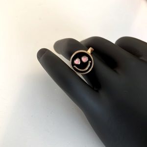 Fidget Spinner Ring - Smiley Face